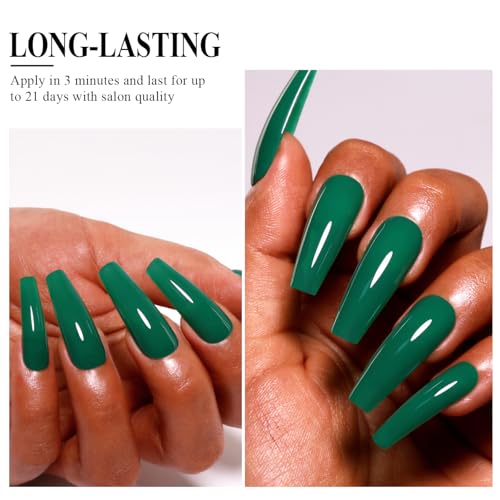 Imtiti Dark Emerald Green Gel Nail Polish 15ml UV LED Soak Off