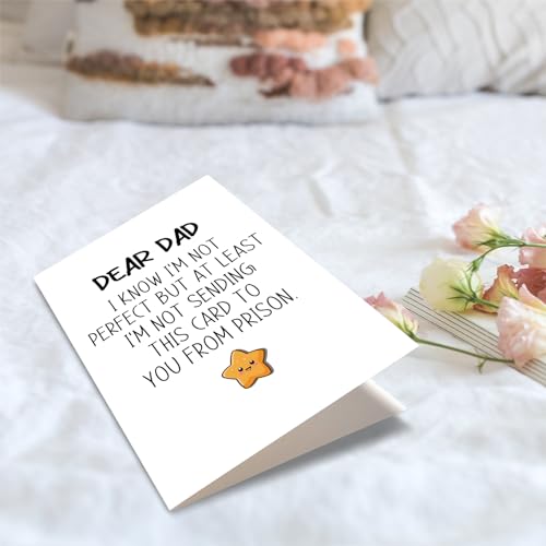 Funny Father's Day Card from Daughter/Son - 5.3x8 Inches