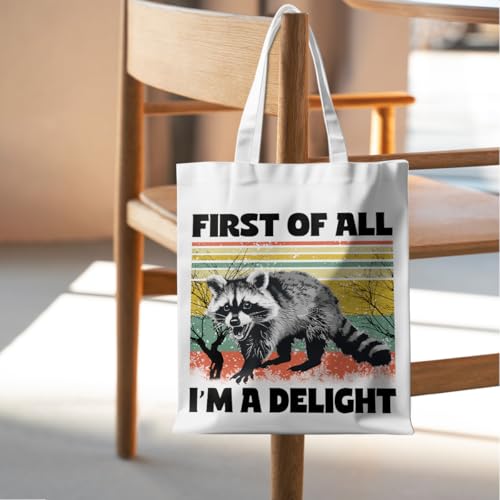 Funny Raccoon and Frog Tote Bag, Multicolor081 Western Reusable Grocery Bag