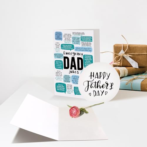 Humorous Father's Day Card with Dad Jokes – Perfect Gift for Dad