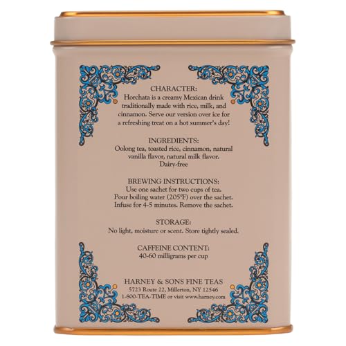 Horchata Oolong Tea by Harney & Sons, 20 Sachets in Tin