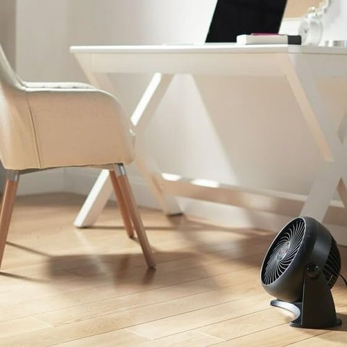 Honeywell Turbo Force Table Fan - 11 Inch, 3 Speed Settings, 90 Degree Pivot - Sleek Black Design