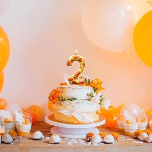 Giraffe Number 1 Birthday Candle - 3.54 Inch Cake Topper