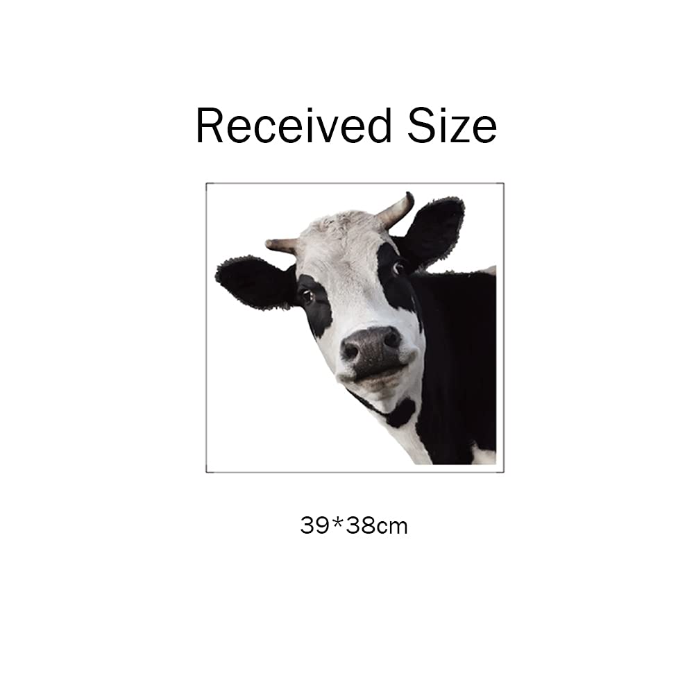Cute Cow Window Decals, Farmhouse Animal Themed Stickers, Cow Lover Window Cling for Farmhouse Classroom Office Kids' Room, Perfect for Home Decor, Birthday Gift Idea