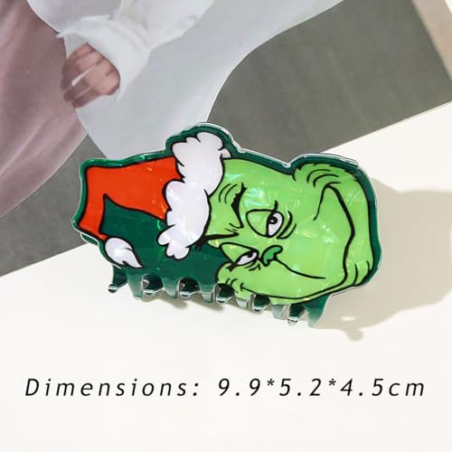 Christmas Hair Clips Cute Cartoon Design Winter Hair Pin 2Pcs