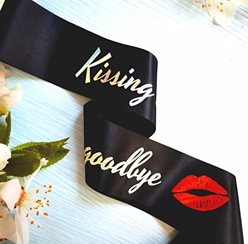 Kissing My 50s Goodbye Birthday Sash for 60th Celebration