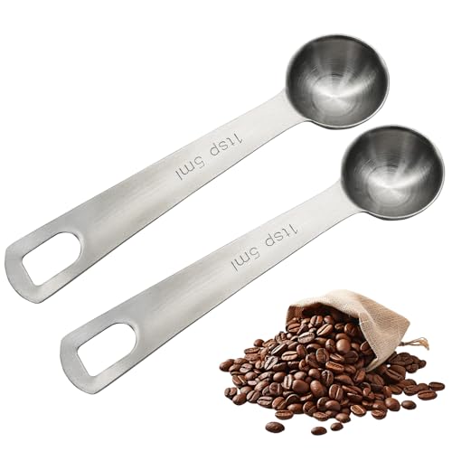 5ml Stainless Steel Measuring Spoon - 2 Pack with Etched Markings