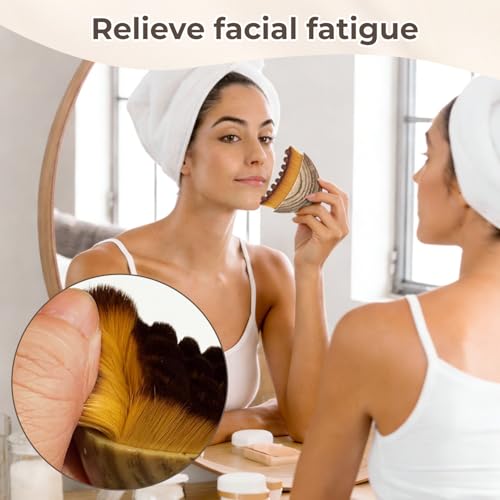Lymphatic Contour Face Brush - Facial Dry Brushing & Jawline Sculpting Tool