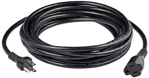 Amazon Basics 20 Ft Extension Cord - 3 Prong Indoor Power