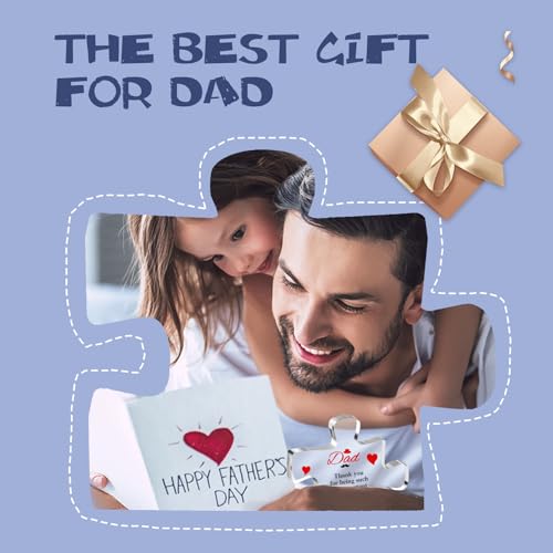Acrylic Heart Block for Dad - Sentimental Father's Day Gift