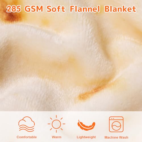 CASOFU Burrito Tortilla Swaddle Blanket - Beige, 36 Inches Soft Flannel Baby Blanket