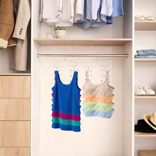 Tunmiok 24-Hook Tank Top & Bra Hanger - Space Saving Closet Organizer (1 Pack)