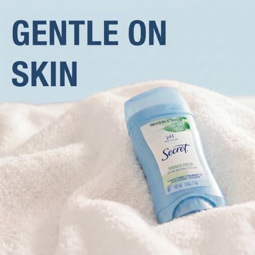 Secret Antiperspirant and Deodorant for Women, Invisible Solid, Shower Fresh, 2.6 oz
