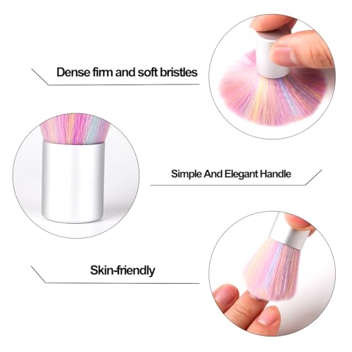 SUTOZMIWE Black & White Sugar Nail Glitter Powder with Brush