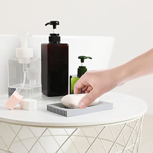 Non-Slip Silicone Soap Tray with Drainage Design - Multi-Use Holder