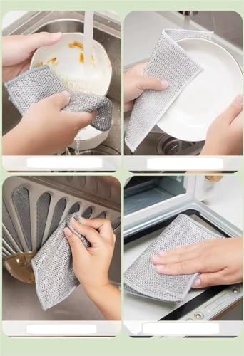 5-in-1 Kitchen Soap Dispenser with Sponge Holder & Rags