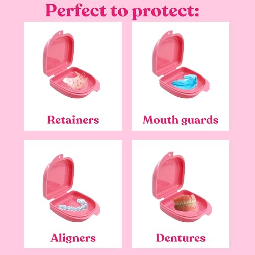 Genco Dental Retainer Case with Vent Holes for Aligners and Night Guards