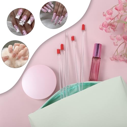 Macuezu 4 Pcs Rubber Tipped Cuticle Pusher Dual-Ended Nail Care Tool