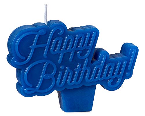 Papyrus Eco-Friendly Happy Birthday Candle - Blue