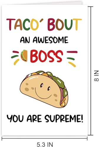 Funny Boss's Day Card – Quality Birthday & Retirement Card for Boss
