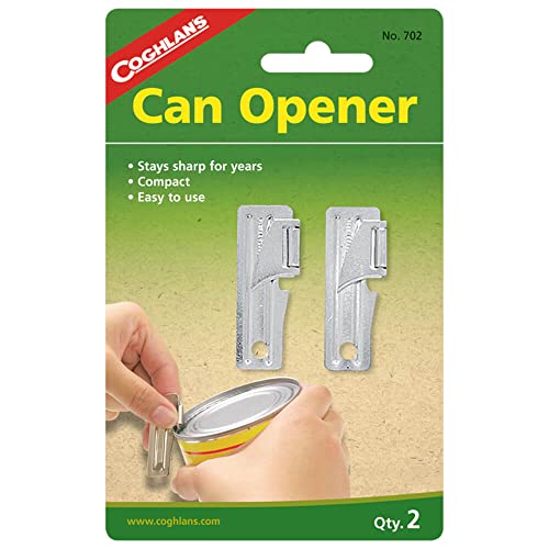 Coghlan's Portable Can Opener 2-Pack, Silver - Durable Manual Camping Tool