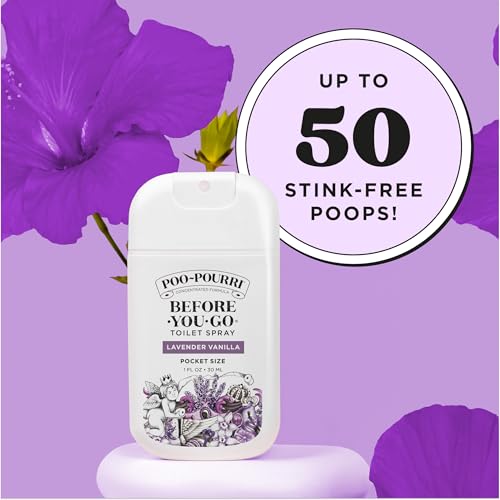 Poo-Pourri Lavender Vanilla Pocket Toilet Spray - 1 Fl Oz