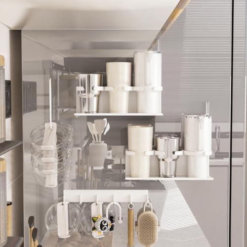 Magnetic Stanley Cup Organizer for 30/40 oz Tumblers - White