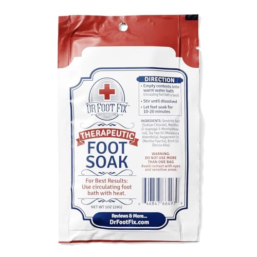Dr Foot Fix Tea Tree Oil Foot Soak Salt for Sore Feet and Odor Relief