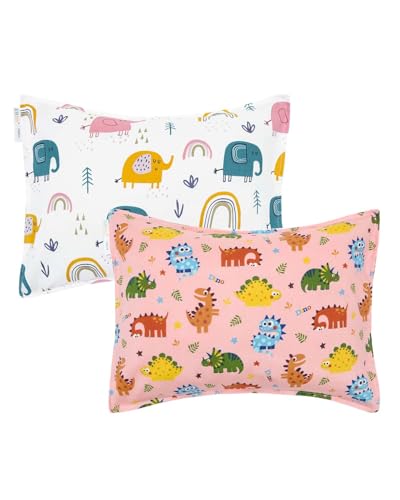 ALVABABY Toddler Pillowcases - Soft Cotton 2 Pack for Kids