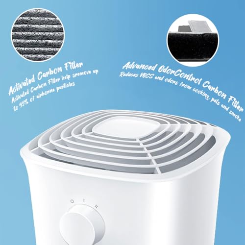 FRF105 HEPA Replacement Filter for Febreze OdorGrab FHT150W (2-Pack)