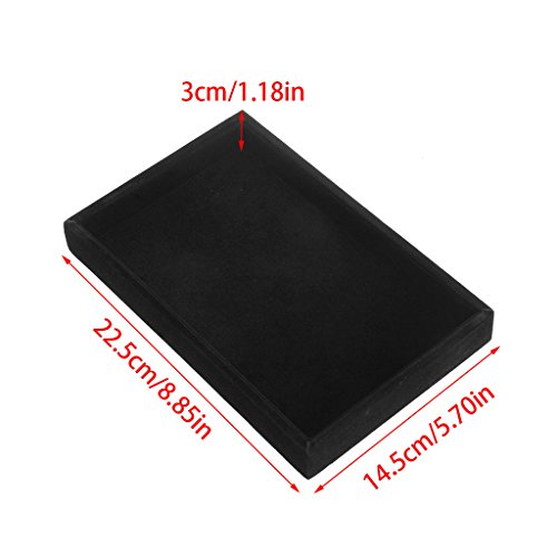 Youngy Velvet Jewelry Tray Organizer for Rings & Earrings - Stackable