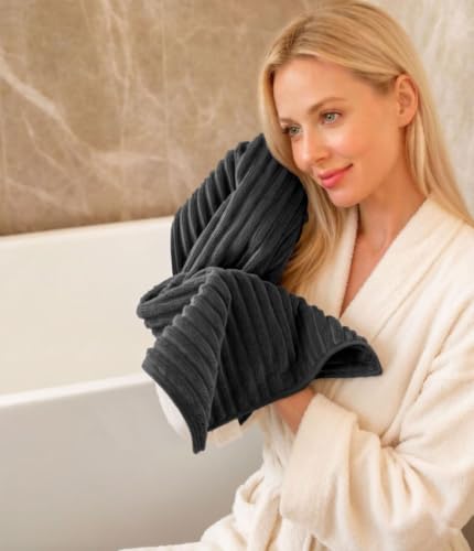 Bedvcaty 3-Piece Microfiber Bath Towel Set, Ultra Soft Quick-Dry, 14x30 In