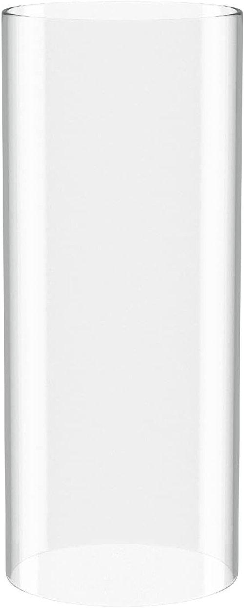 Borosilicate Glass Candle Holder - Clear Hurricane Design | 3" Diameter, 8" Height