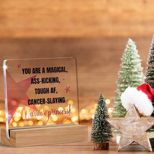 Cancer Survivor Acrylic Sign | Encouraging Gifts for Women