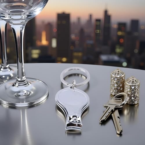 WLngtv 3-in-1 Multifunction Nail Clipper Keychain & Bottle Opener