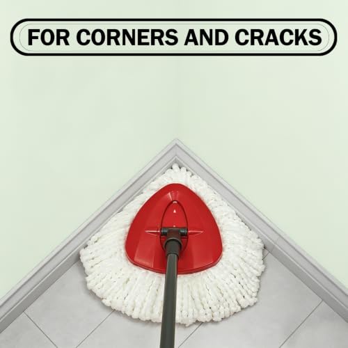 Spin Mop Replacement Heads for O-Cedar EasyWring, 4-Pack Microfiber