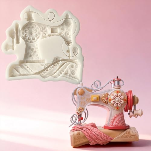 Sewing Machine Silicone Mold for Cake Decorating Fondant Candy Resin