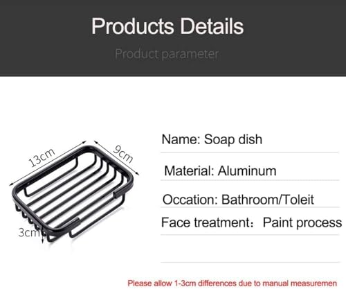 Stainless Steel Gold Bar Soap Holder - Adhesive Shower Storage