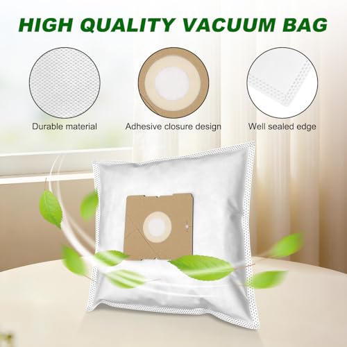 8-Pack Type Z Vacuum Bags for Riccar & Simplicity Canister Vacuums