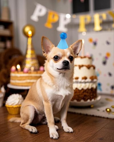PET SHOW 10-Pack Mini Party Hats for Small Dogs, Cats & Stuffed Animals