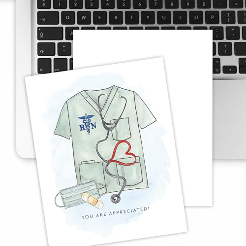 Nurse Appreciation Greeting Card for Nurses Day - Thank You Gift