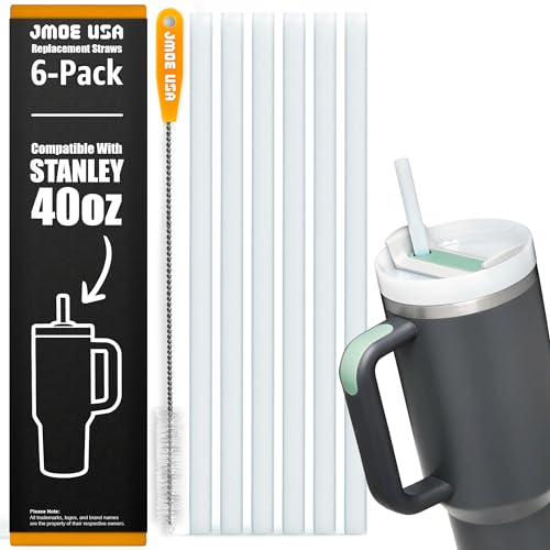 12" Replacement Straws for Stanley & Reduce Tumblers - 6-Pack