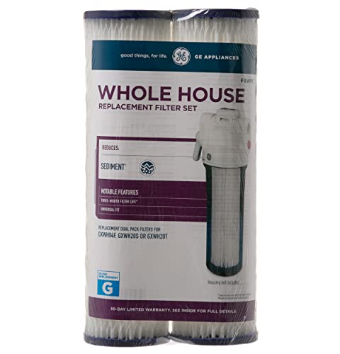 GE FXWPC Whole House Water Filter (Pack of 12) - NSF Certified Sediment & Rust Reduction