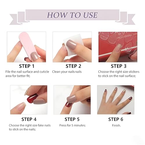 Red Polka Dot Press On Nails Medium Almond Fake Nails Y2k Star 24Pcs