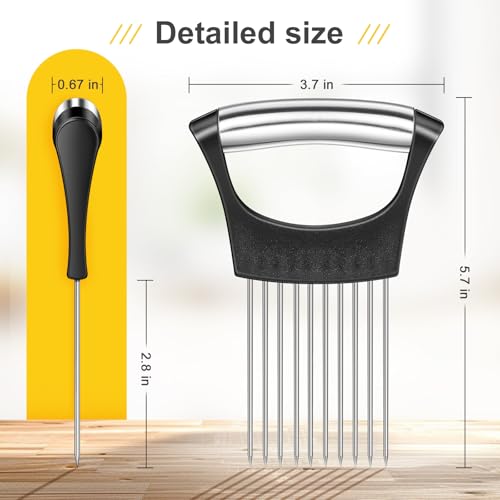 Stainless Steel Onion Slicer with Protective Cover - Zokxoiy