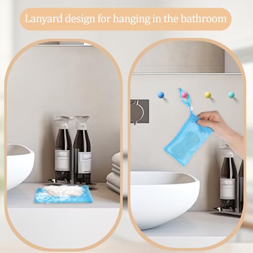 5-Pack Exfoliating Soap Bag Mesh Pouches with Drawstring