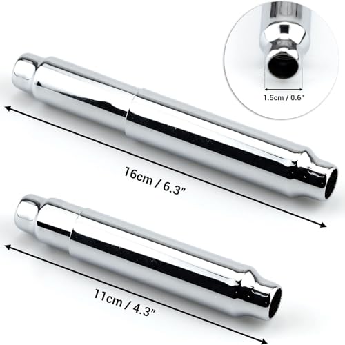 Stainless Steel Toilet Paper Holder Replacement Rod - Adjustable & Easy Install