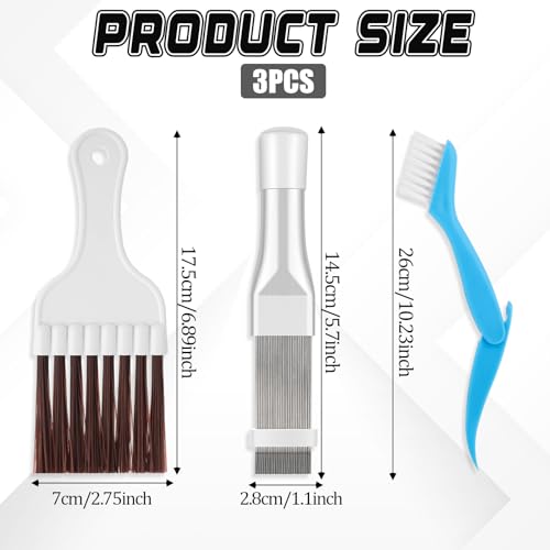 Jeffdad 3-Piece Air Conditioner Fin Comb Cleaning Kit