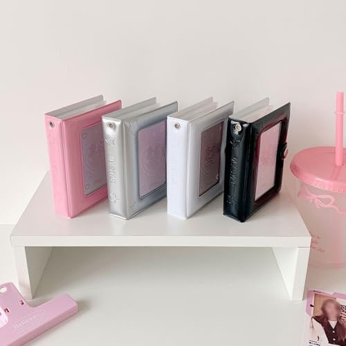WELLRI Mini Photo Card Binder Album - 40 Pocket Holder for Kpop & Polaroid Photos