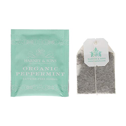 Harney & Sons Organic Peppermint Tea - 50 Tea Bags (Pack of 2)